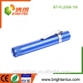 Vente en vrac Portable Matériel en aluminium Usage médical 1 Watt Pocket Promotionnel Pen Pen Light Matal Lampe torche lumineuse